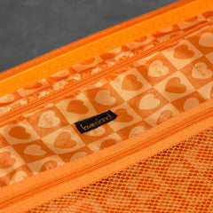 Rock Love Island Hardside Large Suitcase in White + Orange