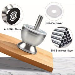 Garlic Cooking Tools, Garlic Press, Garlic Tamper, Small Stainless Steel Garlic Tamper