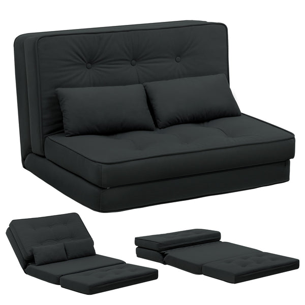 Folding Sofa Bed Adjustable Lazy Tatami Sofa Convertible Floor Couch 5 Levels Adjustable Backrest Lounge Chaise for Living Room Bedroom Guest Room