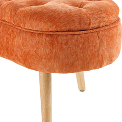 Modern Creative Curved Design Upholstered Storage Bench, Shoe Changing Bench At The Entrance, Living Room Sofa Bench, Bedside Bench in The Bedroom, Large-capacity Storage Long Bench with Natural Wood Legs, Suitable for Entrance, Living Room, and Bedroom,