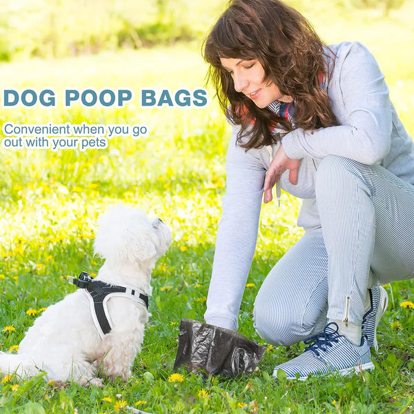 1200pcs/60 rolls Thickened Pet Poop Bag, Easy to Clean, , Perfect for Dog Poop, Pet Poop Bag|Playful Design|Leak Proof Material, Bagp Waste Bags with Dispenser UK