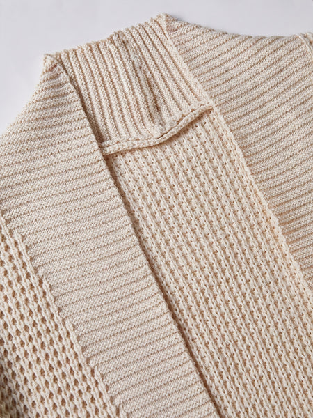 Men'S Casual Long-Sleeved Knitted Cardigan with Pockets in Autumn And Winter New Solid Color Style