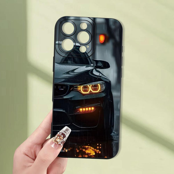 A Hot Selling Creative Cool Rain Car Pattern Phone Case, Suitable for iPhone 17/16/15/14/13/12/11/XS/XR/X/7/8 Plus/Pro/Max/Mini- Creative And Fashionable Design for Men And Women, a Gift for Friends, Family, Boyfriends, Girlfriends