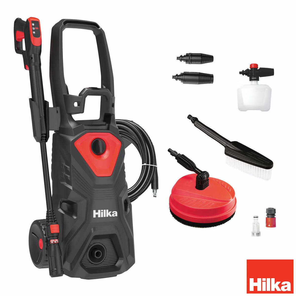 Hilka 2,000W / 160 Bar Control Pressure Washer with Patio Cleaner