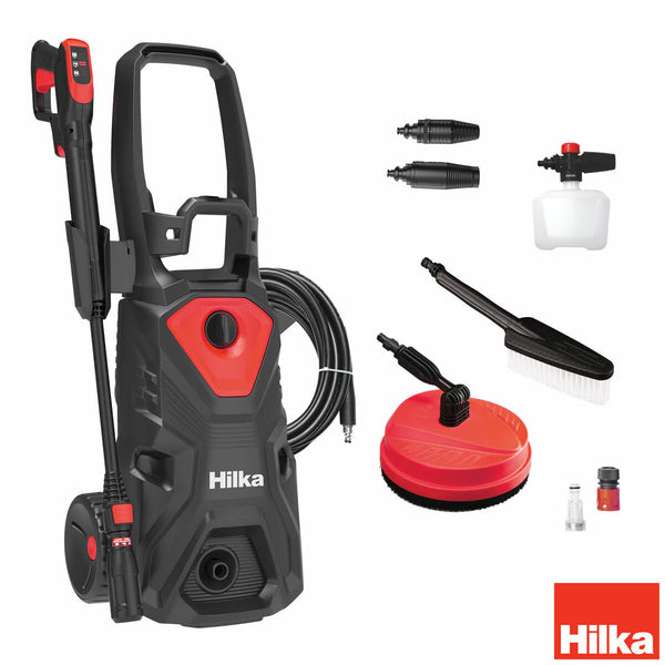 Hilka 2,000W / 160 Bar Control Pressure Washer with Patio Cleaner
