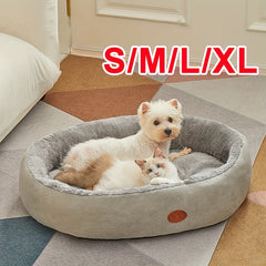 Luxury Soft Washable Pet Bed - Plush Warm Dog & Cat Cushion with Rounded Edges, Cozy Modern Bed for Small to Large Pets, Durable Easy-Clean Fabric, S/M/L/XL Sizes, Indoor/Outdoor Use, No Assembly Required, Ideal for Puppies & Kittens, Puppy Bed