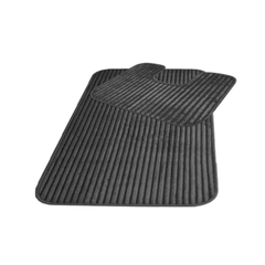 2 Piece VERTICAL Bath Mat Set Extra Soft Easy Care Plush Bath Rug + Toilet Mats Super Absorbent Non Slip Bathmat for Bathroom Toilet Shower