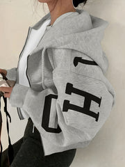 Y2K Fashion Printed Hoodie Sweatshirt