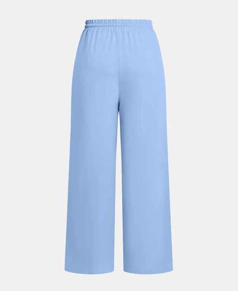 Women Drawstring High Waist Straight Leg Pants, Fashion Casual Pocket Trouser for Daily Wear, Ladies Bottom For All Season, Womenswear Basic Comfy Going Out Solid Color Sweatpant