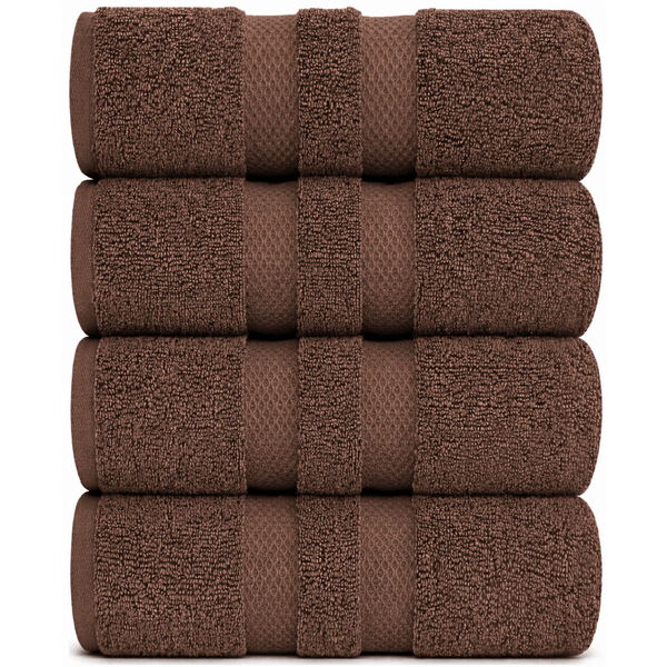 Pack of 4 Jumbo Bath Sheets Set 100% Egyptian Cotton (80x140 CM) Quick Dry 500GSM Highly Absorbent Soft Feel Bath Sheets XL Bathroom Towel Perfect for Daily Use