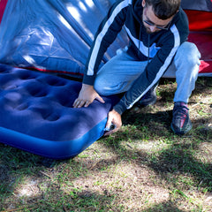 Inflateable Blow Up Airbed, Quick Inflatable Air Mattress for Adults & Kids, Waterproof Camping Mattress, Inflatable Air Bed for Indoor & Outdoor Adventures