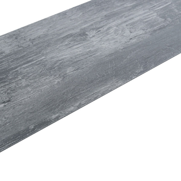 36-Piece Modern Grey Wood Effect PVC Self-Adhesive Flooring, 5.0m² Vinyl Floor Tiles for Living Room, Bedroom, Kitchen