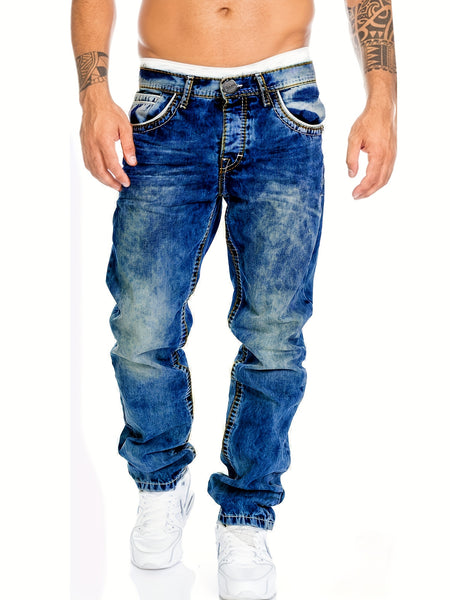 American Snowflake Jeans, Fashionable and Versatile Straight-Leg Pants