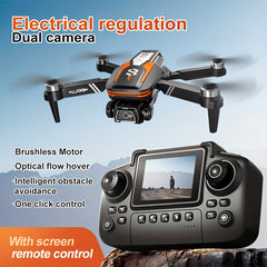 [ Essential for Camping Season ] LU80 drone, dual electrically adjustable cameras+screen remote control, intelligent obstacle avoidance+one click takeoff, suitable for outdoor party record starry sky camping!, Aerial Photography, Outdoor Drone