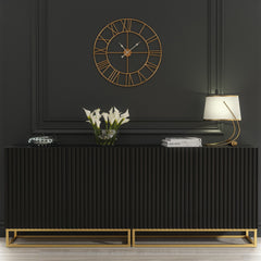 Ripple Duo 200cm Modern Sideboard with Fluted Doors and Storage