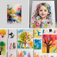 Hawksbill A4 White Card 160Gsm-50 Pack A4 White Cardstock for Printing Card