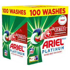 Ariel Platinum Plus Extra Stain Removal Pods, 120 Pods
