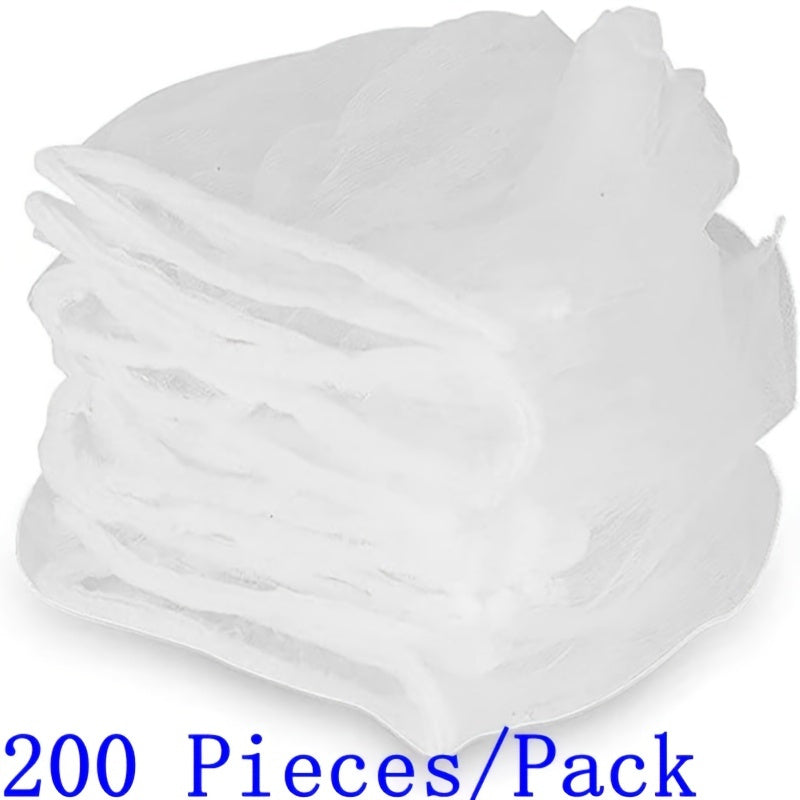 200pcs Kitchen Sink Strainer Bags, Disposable Anti-Clog Elastic Mesh Fits Most Drain Filters