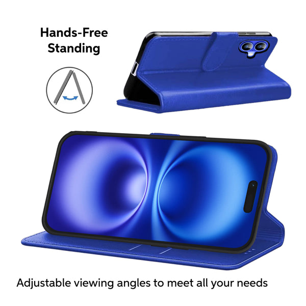 Luxury Case for iPhone 16 Pro Max Plus, 15 Pro Max Plus, 14 Pro Max Plus, 13 Pro Max mini, 12 Pro Max Mini, 11 Pro Max XS MAX XS X SE 8 Plus 7 Plus 6 6S PlusLeather Phone Case Cover, PU Faux Leather Wallet Book Folio Flip Magnetic Shockproof Case with Car