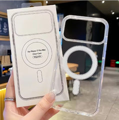 Clear Acrylic Magnetic Magsafe Case for iPhone 17 / 17 Air/ 17 Pro / 17 Pro Max Magnetic - Wireless Charging Shockproof Slim Cover