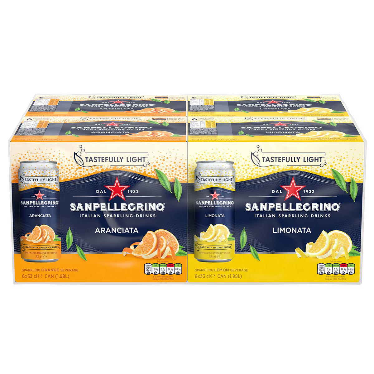 San Pellegrino Orange and Lemon, 4 X 6 X 330Ml