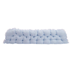 1pc Princess Style Large Ultra-Soft Comfortable Headboard Pillow Wedge Bed Rest Reading Pillow with Fixing Ties, Ruffled Edges Positioning Support Pillow with Removable Cover, Backrest Cushion for Bed Couch Sofa Living Room Bedroom Home Room Decor, Ideal