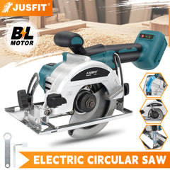 [Machine ONLY]Electric Circular Saw 125mm, Brushless motor,High Power Wood Cutting Saw for Hardwood, MDF, Plywood, Bamboo and PVC Pipe - Corded DIY & Professional Circular Saw