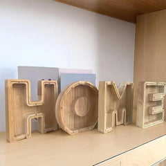 1 unique wooden letter jar - 26 creative A-Z letter storage containers, transparent design, birthday gift idea, home decoration, best friend gift, and functional holiday present.