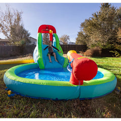 Happy Hop Ultimate Climb, Spray & Bounce Water Slide Pool (3+ Years)
