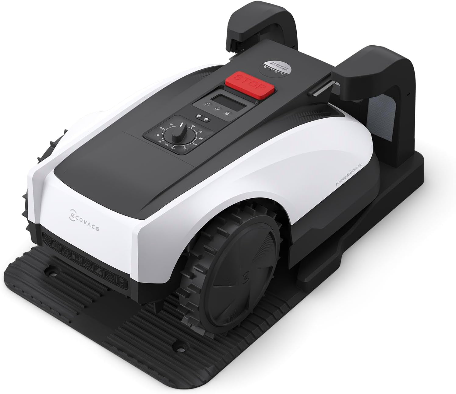 ECOVACS GOAT O500 Panorama Robot Lawnmower 500㎡, Auto Mapping, Setup-Free, Lidar-Enhanced Panoramic Visual Navigation, Pass 0.7M Path, Customized Mowing, Edge Precision Mowing, 45% Slope