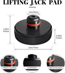 Chirano Lifting Jack Pad for Tesla Model 3 S X Y, 4 Pucks with a Storage Case, Accessories for Tesla Vehicles