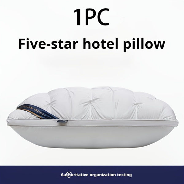 Five Star Hotel Pillow Supports Neck and Spine for Relaxing Sleep