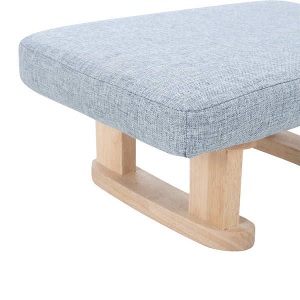 Small Linen Padded Stool Sofa Side Footstool Footrest Hallway Shoe Stool Living Room Bedroom Stool Seat