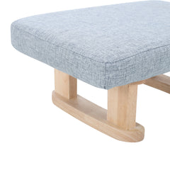 Small Linen Padded Stool Sofa Side Footstool Footrest Hallway Shoe Stool Living Room Bedroom Stool Seat
