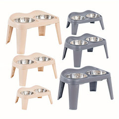 Dog Bowls with Stand, Adjustable Raised Dog Bowl for Large Dogs, Dog Feeding Station with 2 Stainless Steel Dog Bowls, Non-Slip elevated dog bowls