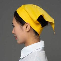 Chef Barista Hat Women Waitress Baker Triangular Hair Bandanna Cook Uniform Turban Kitchen Restaurant Skull Cap