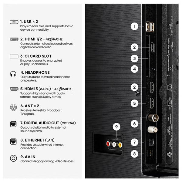 Hisense 58E7STUK 55 Inch QLED HD Smart TV