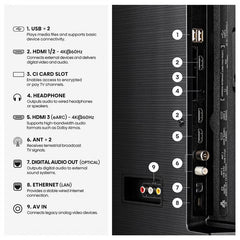 Hisense 58E7STUK 55 Inch QLED HD Smart TV