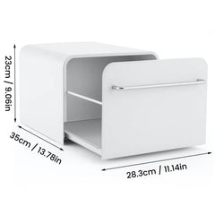 Coffee Machine Stand with Storage Drawer Metal Countertop Organiser Box for Cups and Coffee Accessories, Kitchen Worktop Space-Saving Rack