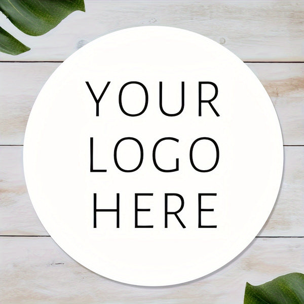 50/100pcs Personalized Custom Stickers Suitable for Various Occasions - /Small Round Labels with Self-Defined Photos/Logos/Text, Glossy Synthetic Paper Suitable for Wedding Invitations, Birthday Party Decorations, Thank You Gifts