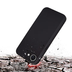 32nd Liquid Silicone Case Cover for iPhone 16e (2025) With 2 X Tempered Glass Screen Protectors, Slim and Durable Protective Case - Black