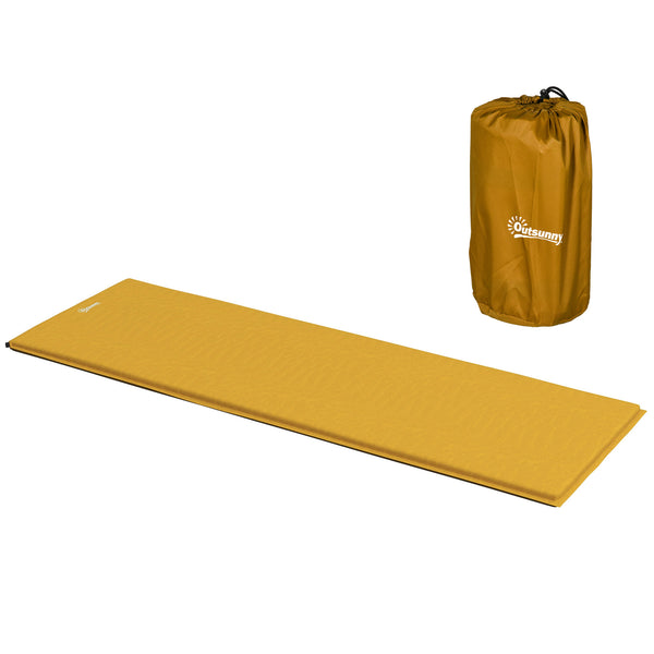 Self-Inflating Camping Sleeping Pad, Single Air Bed with Carry Bag