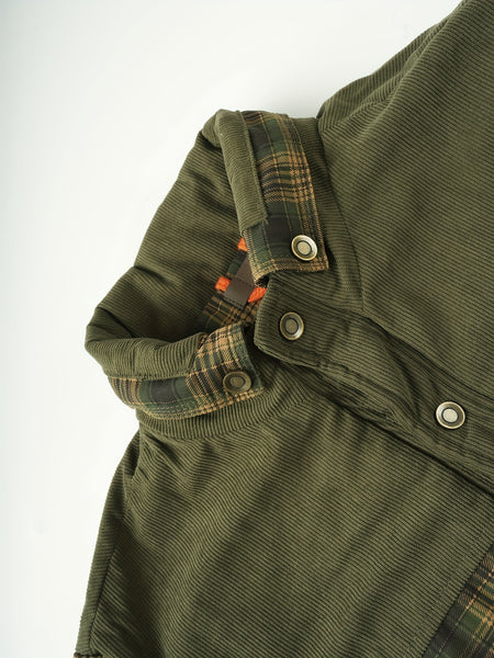 Men's American Size Autumn/Winter Fleece-Lined Warm Plaid Jacket