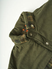 Men's American Size Autumn/Winter Fleece-Lined Warm Plaid Jacket