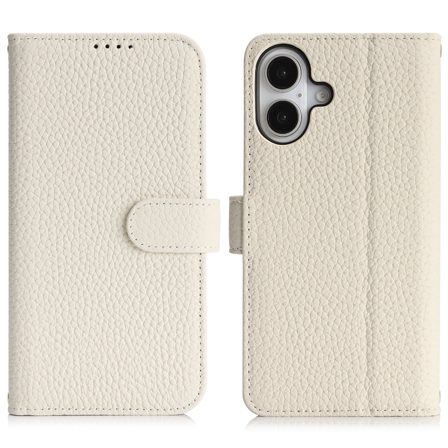 Phone Case: Magnetic Closure Genuine Leather Wallet Case for iPhone 17 Series RFID Blocking 4 Card Slots Premium Protection for 17 Pro Max 17 Air 17 Pro