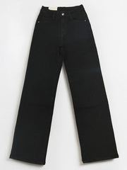[Petite]KatchMe Women'S Wide Leg Jeans - Mid Rise Relaxed Fit Denim Pants, Soft Stretch Comfortable Trousers for Fall & Winter, Streetwear Casual Bottoms