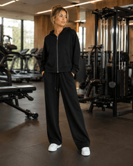 Women'S Soft Touch Tracksuit Set, Zip Up Hooded Jacket & Joggers, Casual 2pcs Lounge Wear Co Ord Outfit, Casual and Sports Wear, Gym Wear Street Wear