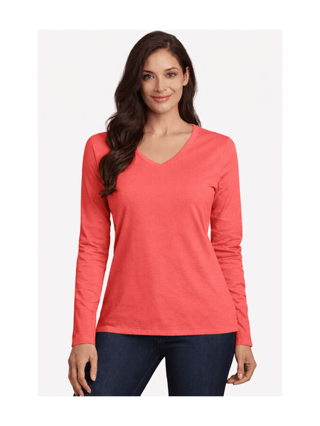 Ladies Womens V Neck Long Sleeve Plain Slim Fit Basic Top Stretchy T-Shirt 8-26