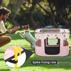 Foldable Pet Playpen, Portable Dog Cat Playpen, Soft Portable Dog Crate, Outdoor/Indoor Exercise Kennel, Dog Cage for Pets