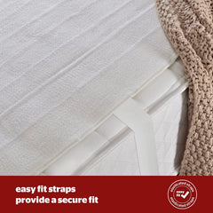 Silentnight Comfort Control Electric Blanket Double - Heated Electric Underblanket with 3 Heat Settings, Fast Heat Up, Overheat Protection and Easy Fit Straps - Machine Washable - Double 135X120Cm